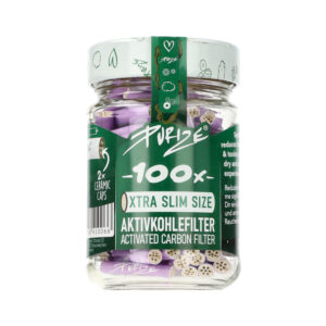 Filtry węglowe Purize XTRA Slim LILAC słoik 100 szt. śr. 6 mm