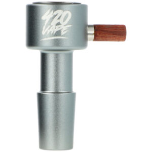 Aluminiowy cybuch do bonga 420VAPE z wyciąganym sitkiem szlif 14.5 mm