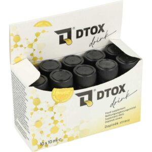 Sposób użycia i dawkowanie DTOX Drink – instrukcja na opakowaniu zbiorczym BOX